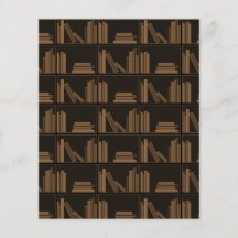 Dark Brown Books on Shelf. Personalized Flyer
