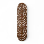 Dark Brown Giraffe Pattern Skateboards