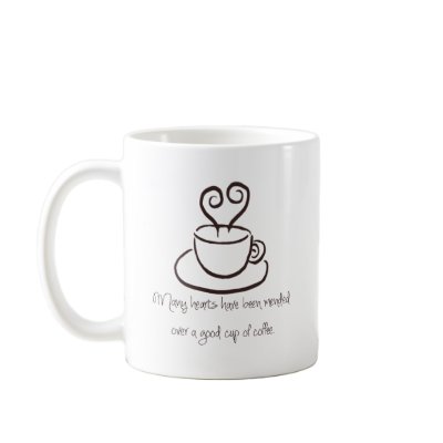 Dark Brown Mended Hearts Coffee Mug by maxamilliongreetings