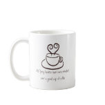 Dark Brown Mended Hearts Coffee Mug