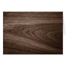 Dark brown oak wood grain image greeting card