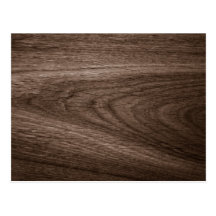 Dark brown oak wood grain image postcard