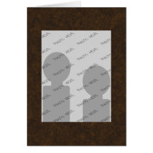 Dark Brown Pattern Greeting Card