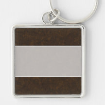 Dark Brown Pattern Key Chain