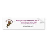 Dark Bull Rider Bumper Sticker