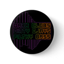 Dark Clubs Dirty Djays Filthy Bass Pin