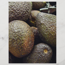 Dark-coloured avocado fruit flyer design