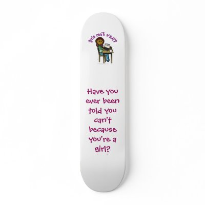 Dark Computer Girl Custom Skate Board by girlscantwhat