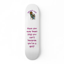 Dark Computer Girl Custom Skate Board