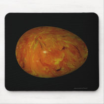 "Dark Copper Marbled Egg" - Black Background