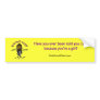 Dark CSI Girl Bumper Sticker