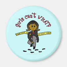 Dark CSI Girl Fridge Magnet