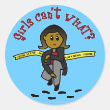 Dark CSI Girl Sticker