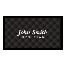 Dark Diamond Quilt Optician Business Card