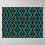 Dark Diamonds Pattern Print