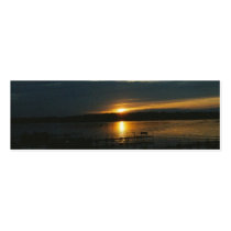 Dark Dock Sunset Business Cards