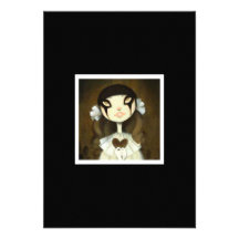 Dark Fairy Tale Character 1 Personalized Invitations