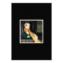 Dark Fairy Tale Character 2 - Rapunzel Personalized Invite