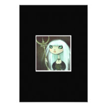 Dark Fairy Tale Character 6 Personalized Invitations