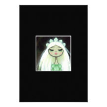 Dark Fairy Tale Character 9 - Sad Princess Custom Invitations