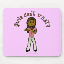 Dark Female Coach Mousepads