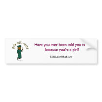 Dark Female Graduate in Green Cap and Gown Bumper Sticker