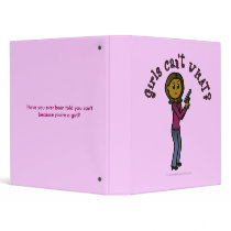 Dark Female Sharpshooter 3 Ring Binders