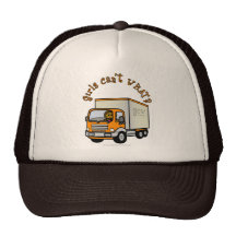 Dark Female Truck Driver Trucker Hats