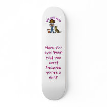 Dark Female Veterinarian Skate Board Deck