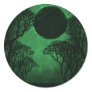 Dark Forest Eclipse Stickers, Green