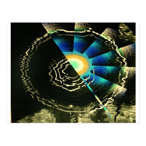 Dark galaxy viewed through alternative light postcards