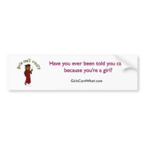 Dark Girl Graduate in Red Cap and Gown Bumper Stickers