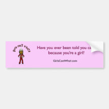 Dark Girl in Red Marching Band Uniform Bumper Stickers