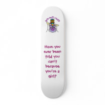 Dark Girl Playing Drums Skate Deck