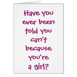 Dark Girl Swimming Greeting Card