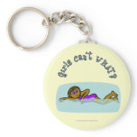 Dark Girl Swimming Keychain