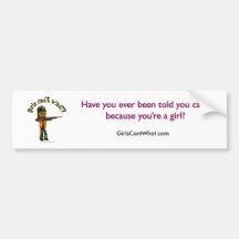 Dark Girls Hunting Bumper Sticker