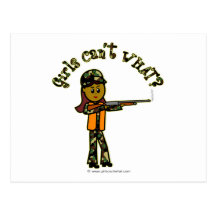 Dark Girls Hunting Postcard