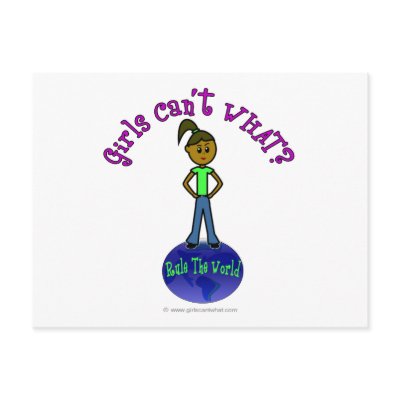 Dark Girls Rule The World Postcard by girlscantwhat