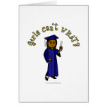 Dark Graduate in Blue Cards