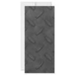Dark Gray Diamond Plate Texture Custom Rack Card