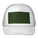Dark Green Diagonal Striped Pattern. Trucker Hat