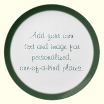 Dark Green Edge Plate Template plates