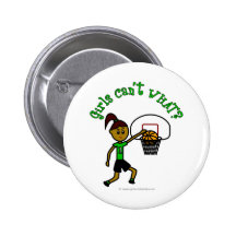 Dark Green Girls Basketball Buttons