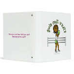 Dark Green Girls Boxing binders