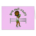 Dark Green Girls Boxing Cards
