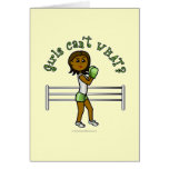 Dark Green Girls Boxing Card