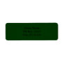 Dark Green Return Address Label