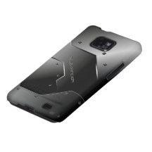 Dark Grey Brushed Aluminum Metal Look-Monogram Galaxy S2 Cases