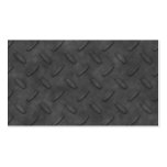 Dark Grey Diamond Plate Texture Business Card Template